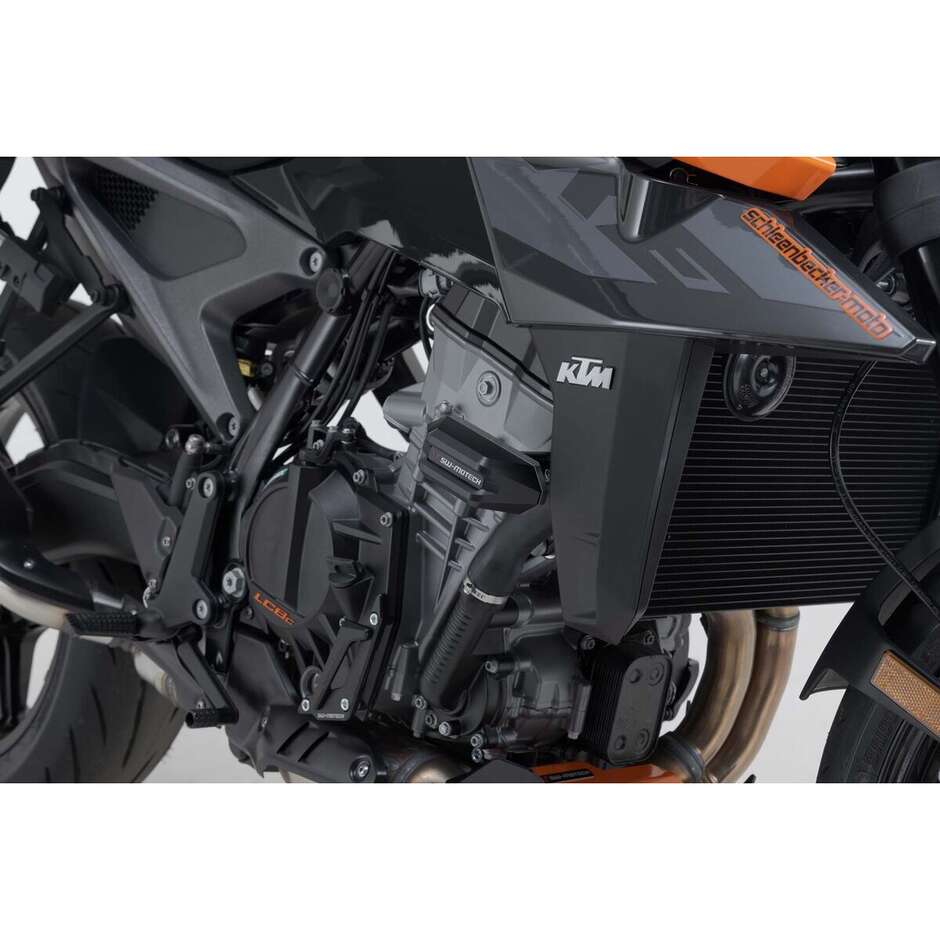 Kit Tamponi Di Protezione Nero / Argento Sw-Motech STP.04.590.10000/B Per KTM 990 Duke (23-)