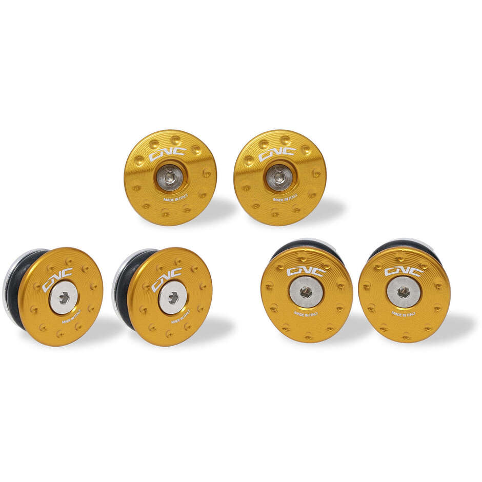 Kit tappi telaio MV Agusta - Tubi anteriori CNC Racing TT358 Oro