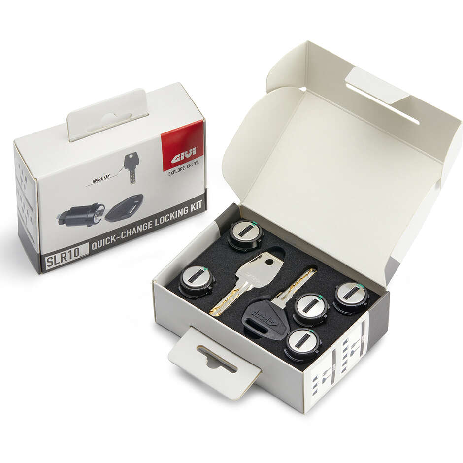 Kit Unificazione Serrature Givi SLR105 SMART SECURITY LOCK Per 4 Valigie e 1 Bauletto