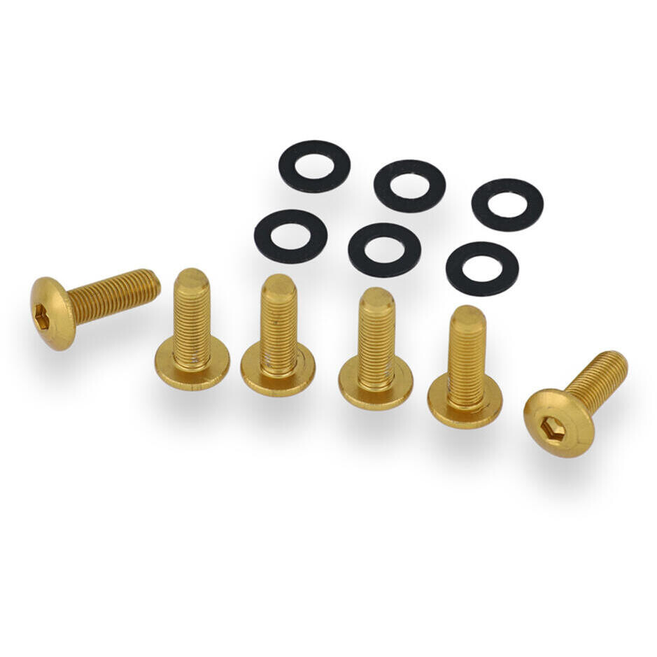 Kit viti cupolino originale Ducati 6pz KV435 CNC Racing Oro