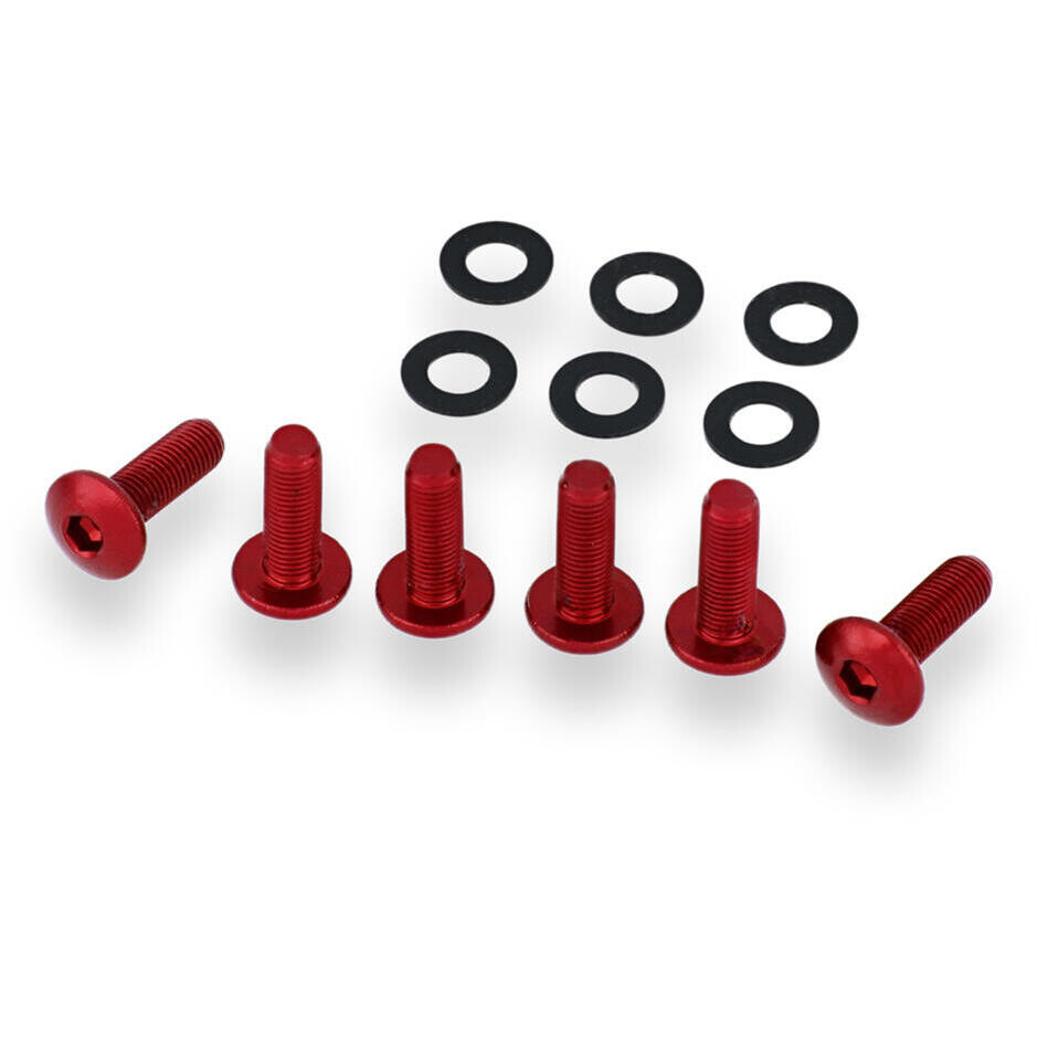 Kit viti cupolino originale Ducati 6pz KV435 CNC Racing Rosso