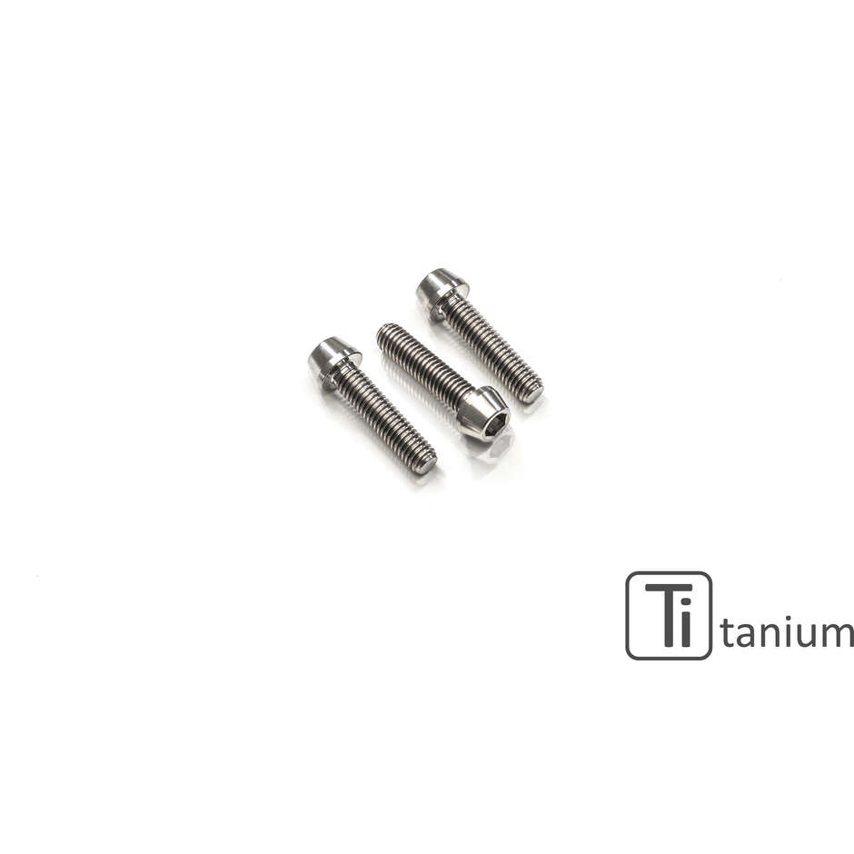 Kit viti KV384 cover pignone M6x16 (3 pz) - Titanio CNC Racing Titanio