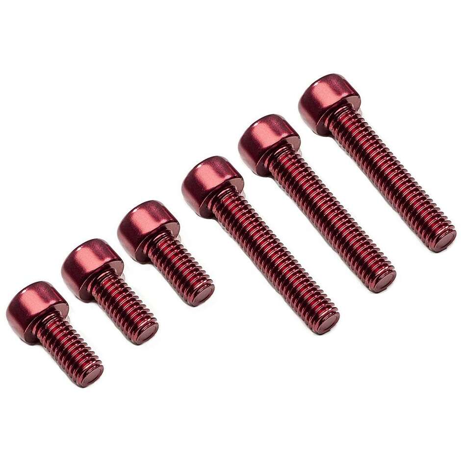 Kit viti tappo serbatoio MV Agusta CNC Racing KV438 Rosso