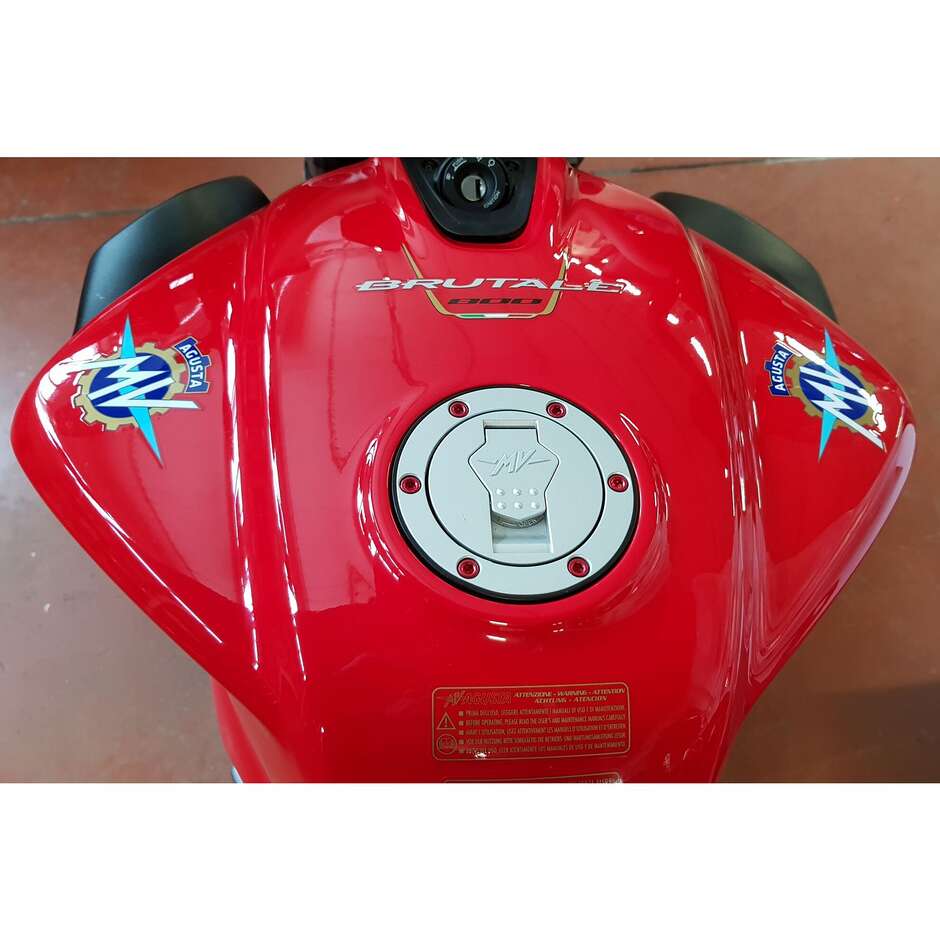 Kit viti tappo serbatoio MV Agusta CNC Racing KV438 Rosso