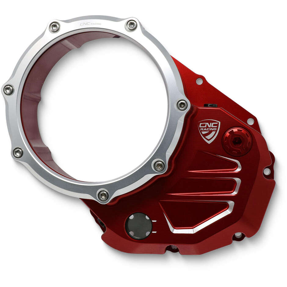Klare Carter Ölkupplung Ducati BICOLOR CNC Racing Rot Silber