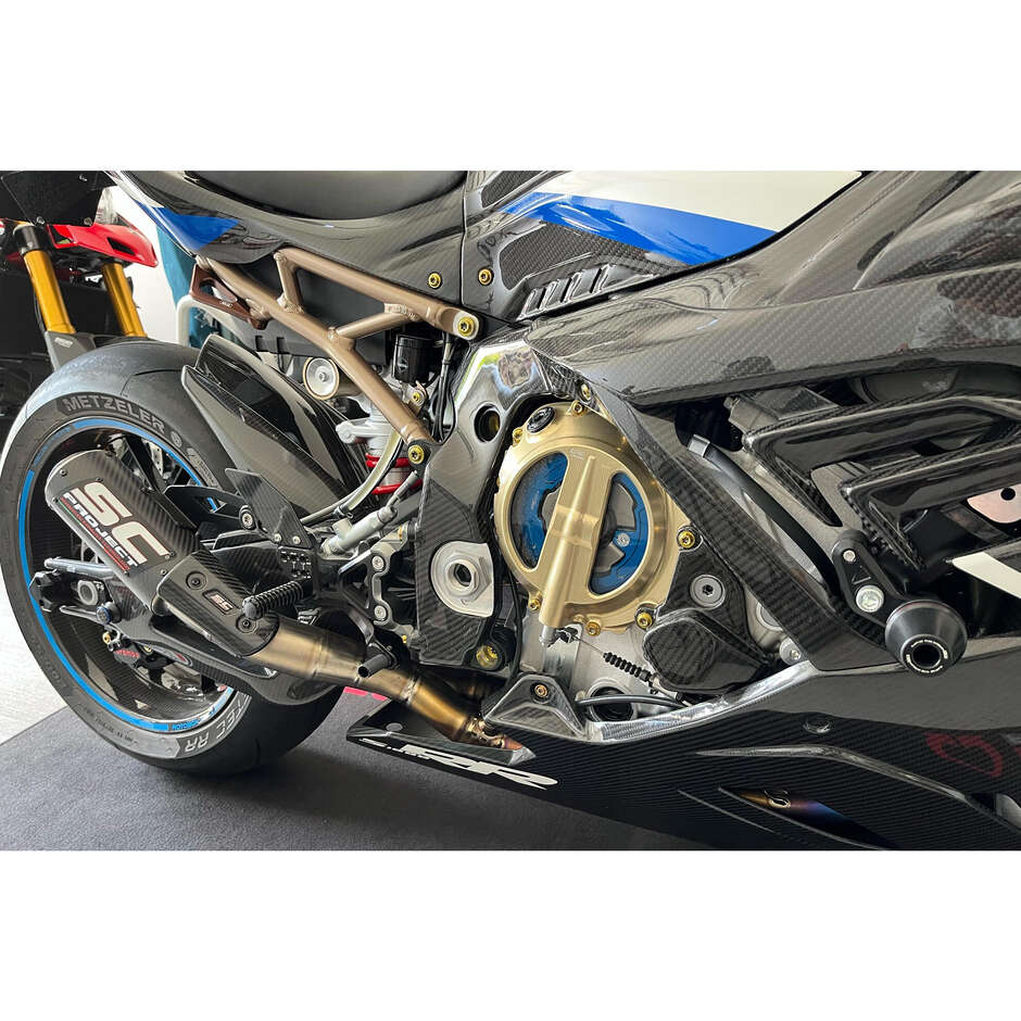 Klarer Kupplungsdeckel BMW CA801 Wire Control CNC Racing Bronze