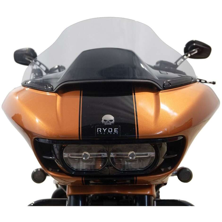 Kleine Windschutzscheibe für HD ROAD GLIDE TOURING 2022, dunkler Rauch