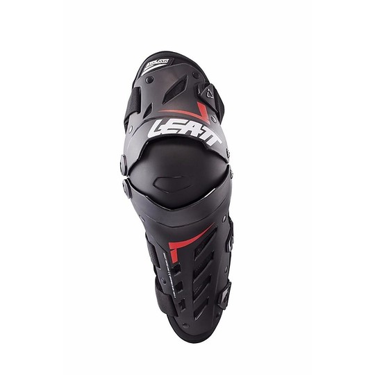 Knie- und Schienbeinschutz Leatt Moto Cross Enduro Dual Axis Schwarz Rot