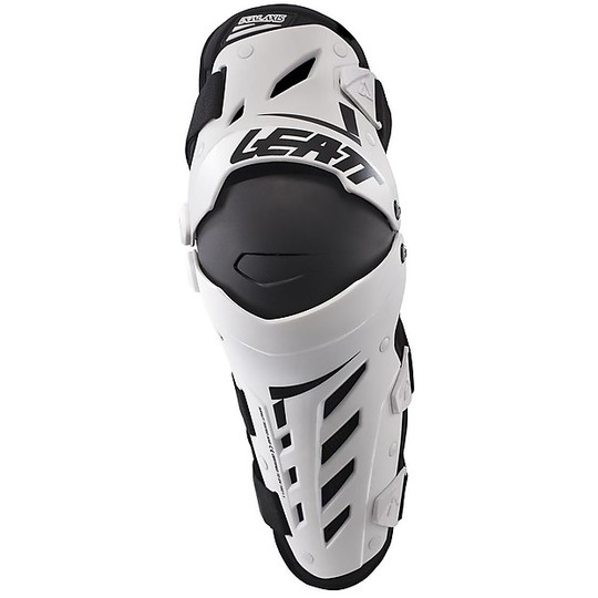 Knie- und Schienbeinschutz Leatt Moto Cross Enduro Dual Axis Schwarz Weiß