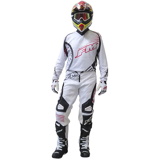 Knitted Moto Cross Enduro Racing X24 FM Force White