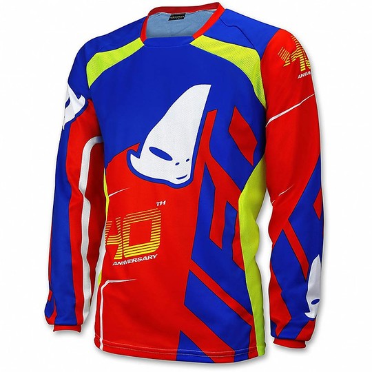 Knitted Moto Cross Enduro Ufo Made In Italy 40th Anniversary Red