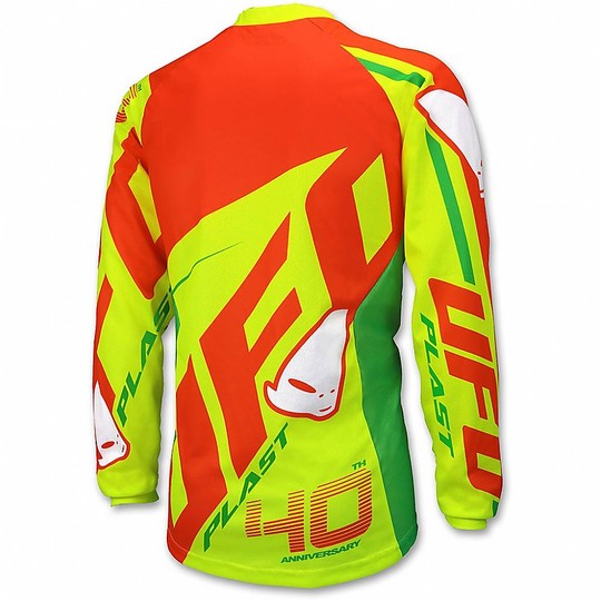 Knitted Moto Cross Enduro Ufo Made In Italy 40th Anniversary Yellow Fluo