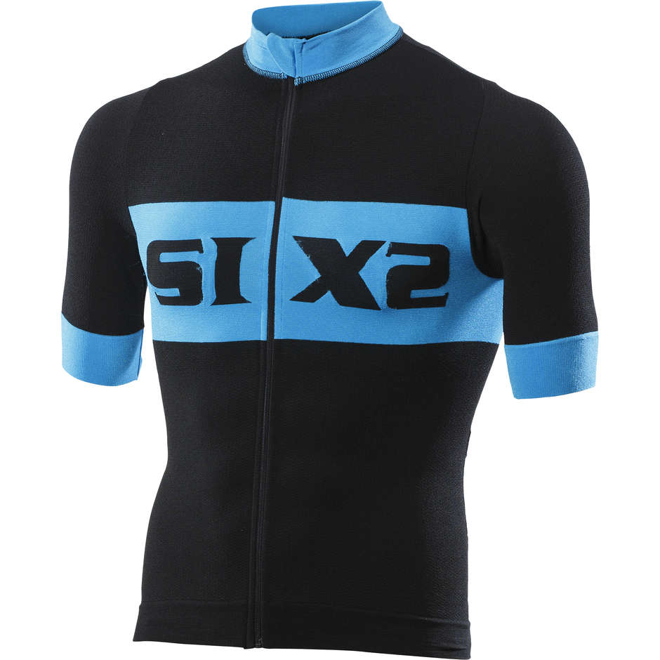 Knitted Sleeve Technical Activewear Sixs BIKE3 Luxury Black Blue