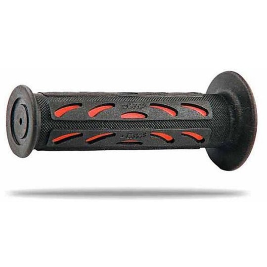 Knobs Profi Motorrad Straße ProGrip 724 Double Density Schwarz-Rot