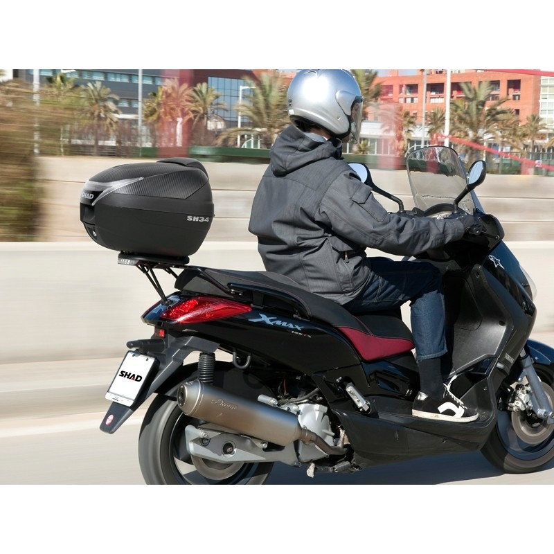 Koffer für Motorräder und Motorroller Shad Sh34 Carbon Look 34 Liter