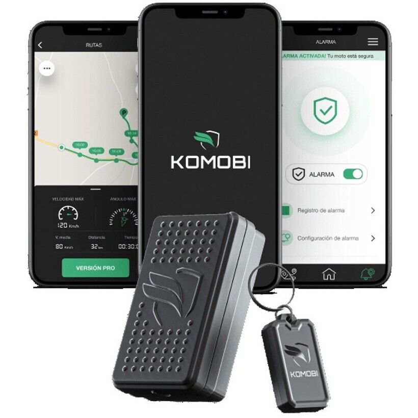 Komobi CITY PREMIUM GPS-Ortungsgerät für Motorräder mit Diebstahlalarm