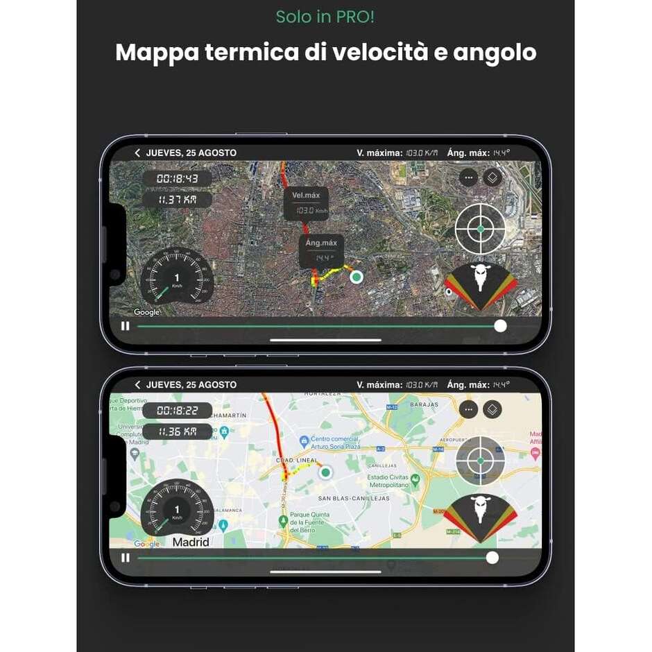 Komobi PRO PREMIUM Motorrad-GPS-Ortungsgerät mit Diebstahlalarm