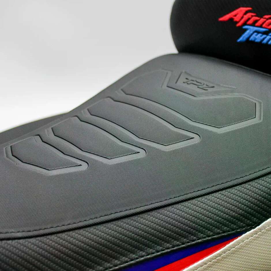 Kompletter Sitz von TPZ Italia Specific HonPer für Africa Twin Modelle 2020-2025 mit Asmara Komfortsystem Plus