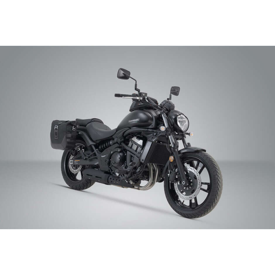 Komplettset Sw-Motech BC.HTA.08.855.20101 mit Legend Gear LC2 Black Edition Taschen + SLC Gepäckträger für KAWASAKI EN650 Vulcan S (15-24)