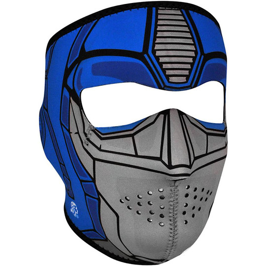 Kragen Zanheadgear Motorrad Maske Vollmaske Wächter Blau