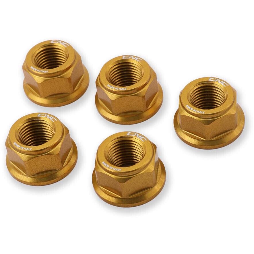 Kronenmuttern DA386 M10x1.0 CNC Racing Gold