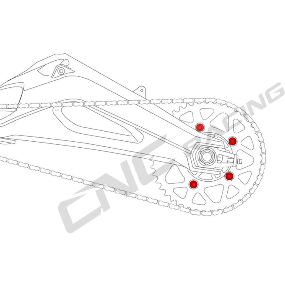 Kronenmuttern DA386 M10x1.0 CNC Racing Schwarz
