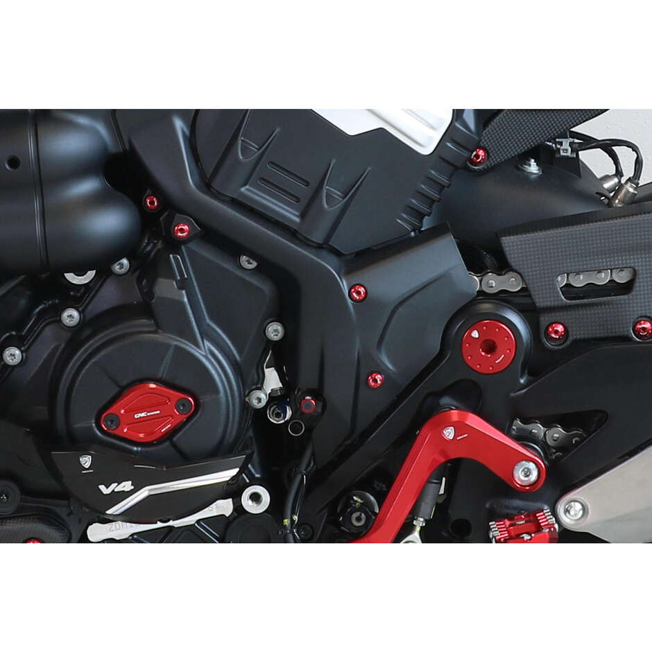 KV467 Schraubensatz - Ducati Diavel V4 CNC Racing Kettenradabdeckung Schwarz