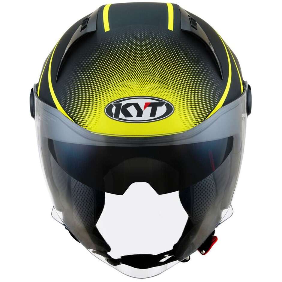 KYT D-CITY COLORFUL Gelber Motorrad-Jethelm