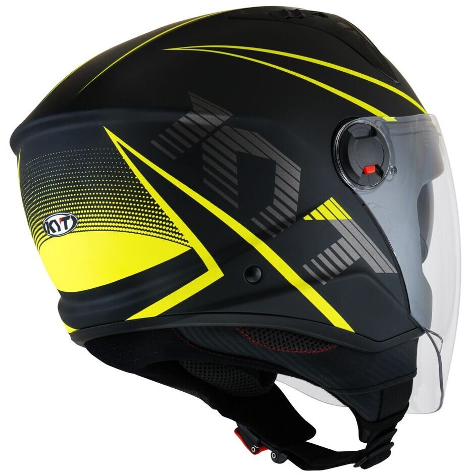 KYT D-CITY COLORFUL Gelber Motorrad-Jethelm