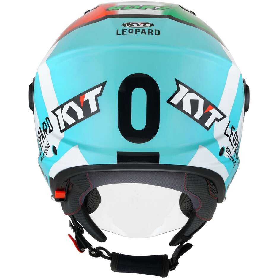 Kyt D-CITY LEOPARD REPLICA TRICOLORE Jet Motorcycle Helmet