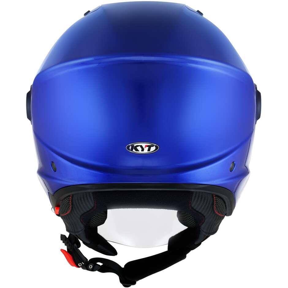 KYT D-CITY PLAIN Jet-Motorradhelm, blaues Metall