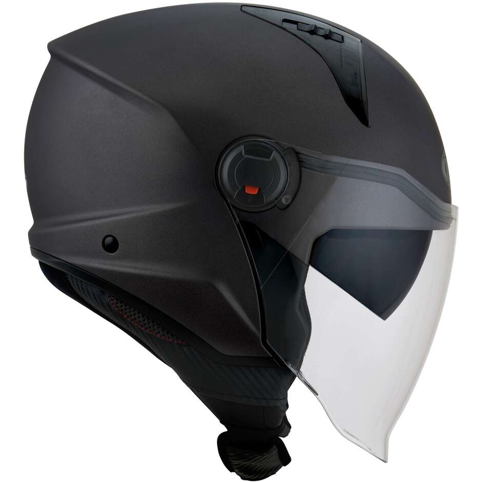 KYT D-CITY PLAIN Matt Gun Metal Jet Motorradhelm