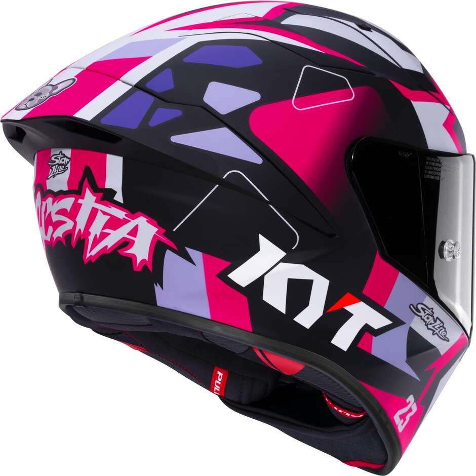 Kyt KX-1 Race GP Bastianini Replica 2026 Integralhelm für Rennmotorräder, matt - FIM