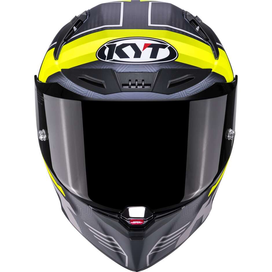 Kyt R1R CARBON ACCELERATOR Full Face Racing Motorcycle Helmet Yellow