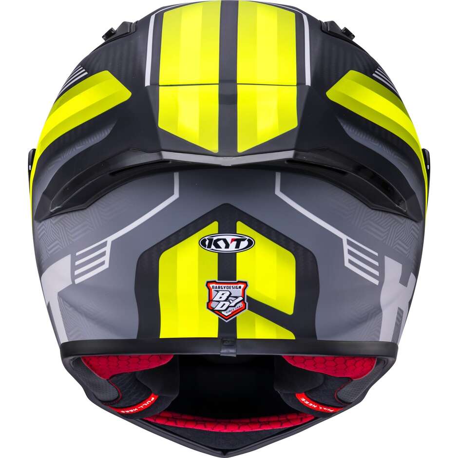 Kyt R1R CARBON ACCELERATOR Full Face Racing Motorcycle Helmet Yellow