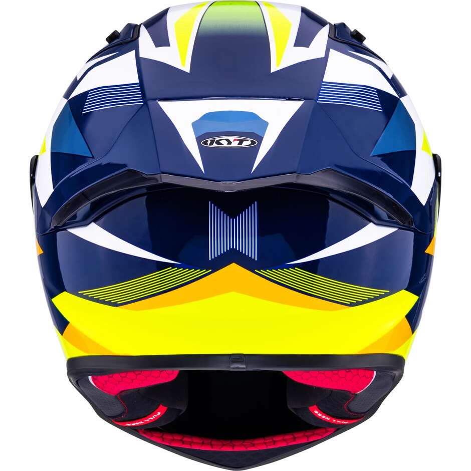 Kyt R1R Diamond Integralhelm Racing Motorrad Blau Gelb
