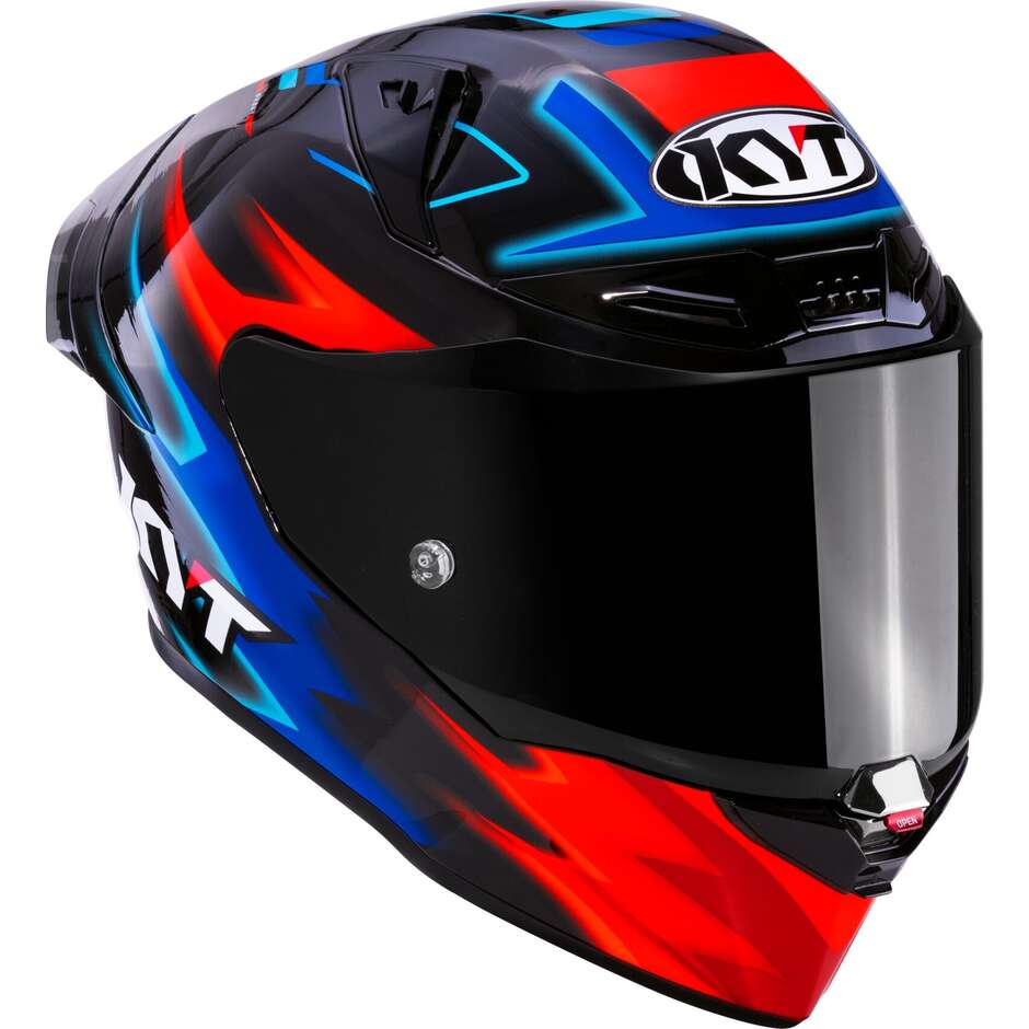 Kyt R1R HYPERSPACE Black Full Face Racing Motorcycle Helmet