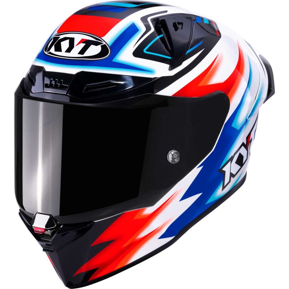 Kyt R1R HYPERSPACE White Full Face Racing Motorcycle Helmet