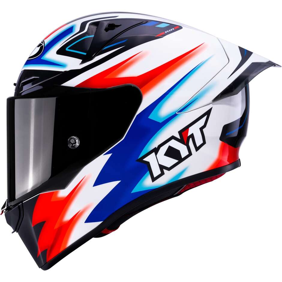 Kyt R1R HYPERSPACE White Full Face Racing Motorcycle Helmet