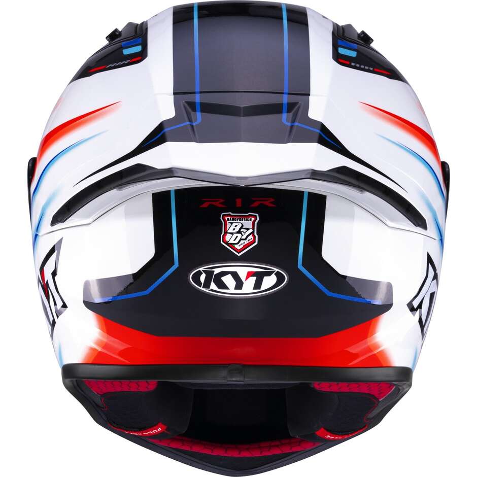 Kyt R1R HYPERSPACE White Full Face Racing Motorcycle Helmet