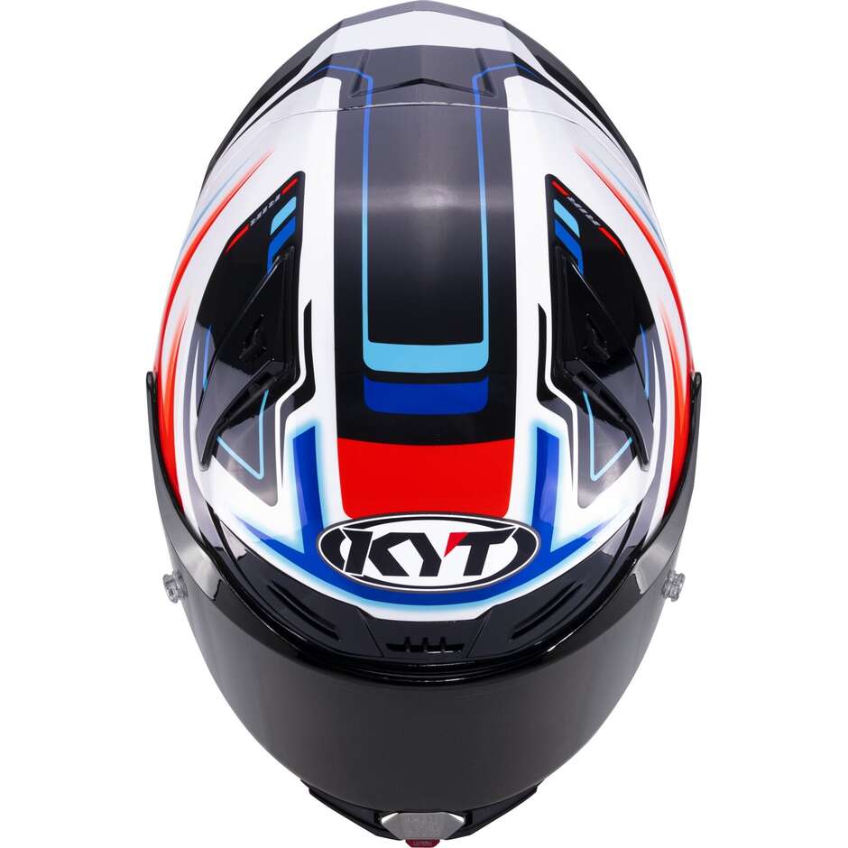 Kyt R1R HYPERSPACE White Full Face Racing Motorcycle Helmet