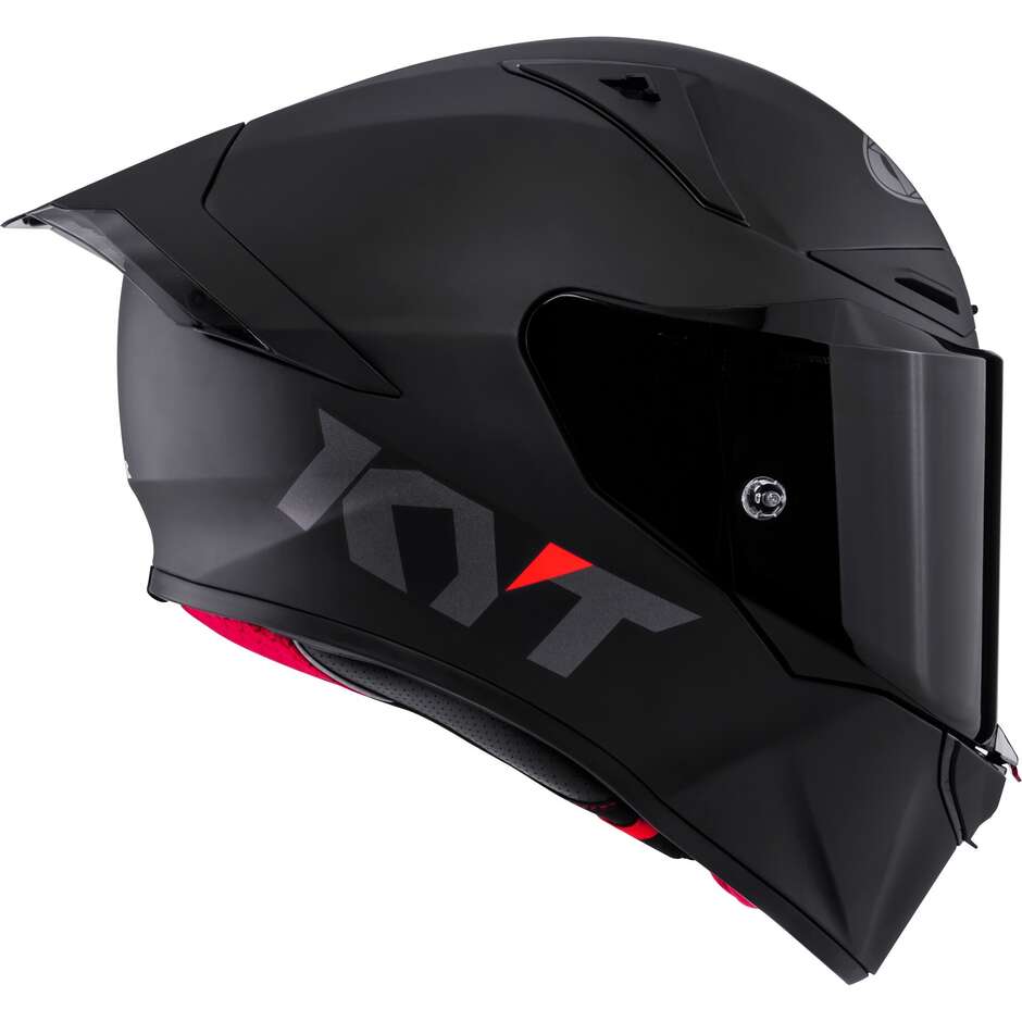 Kyt R1R PLAIN Integralhelm für Rennfahrer, Mattschwarz