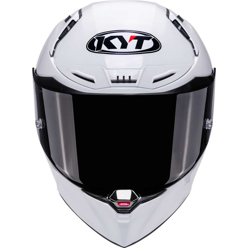 Kyt R1R PLAIN White Full Face Racing Motorcycle Helmet