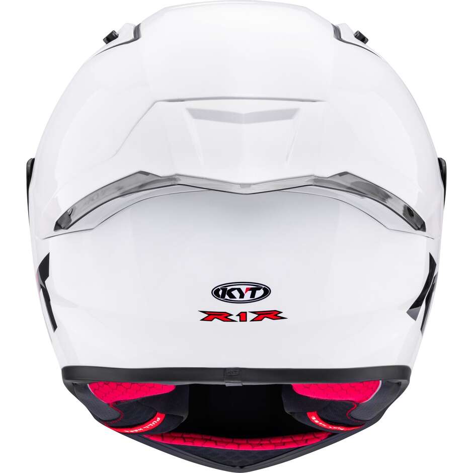 Kyt R1R PLAIN White Full Face Racing Motorcycle Helmet