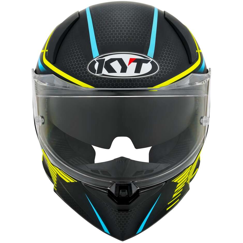 KYT R2R CONCEPT Full Face Motorcycle Helmet Matt Black Yellow
