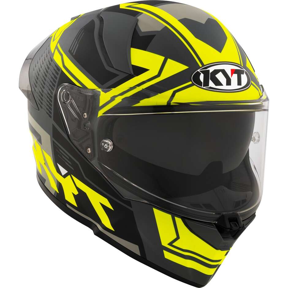 Kyt R2R OCTANE Full Face Motorcycle Helmet Matt Yellow