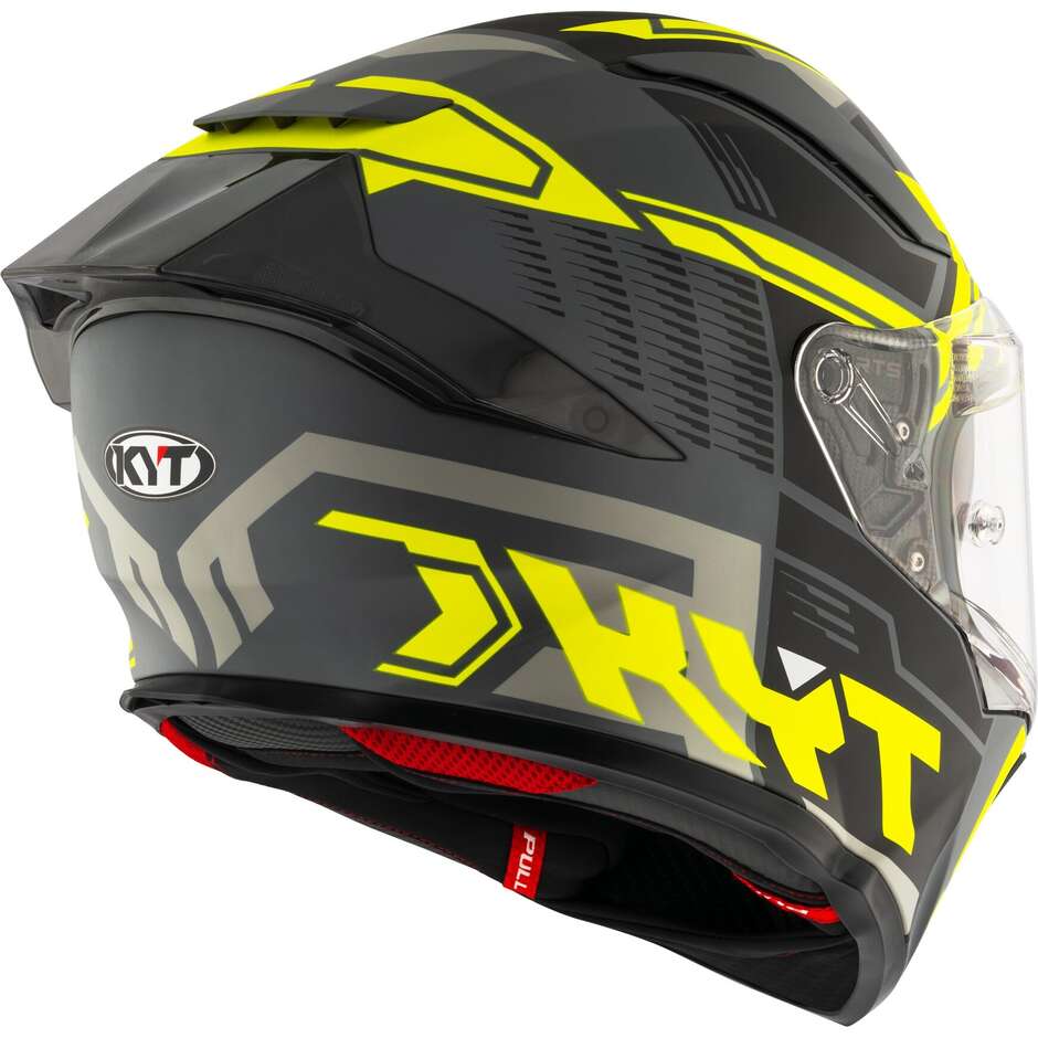 Kyt R2R OCTANE Full Face Motorcycle Helmet Matt Yellow