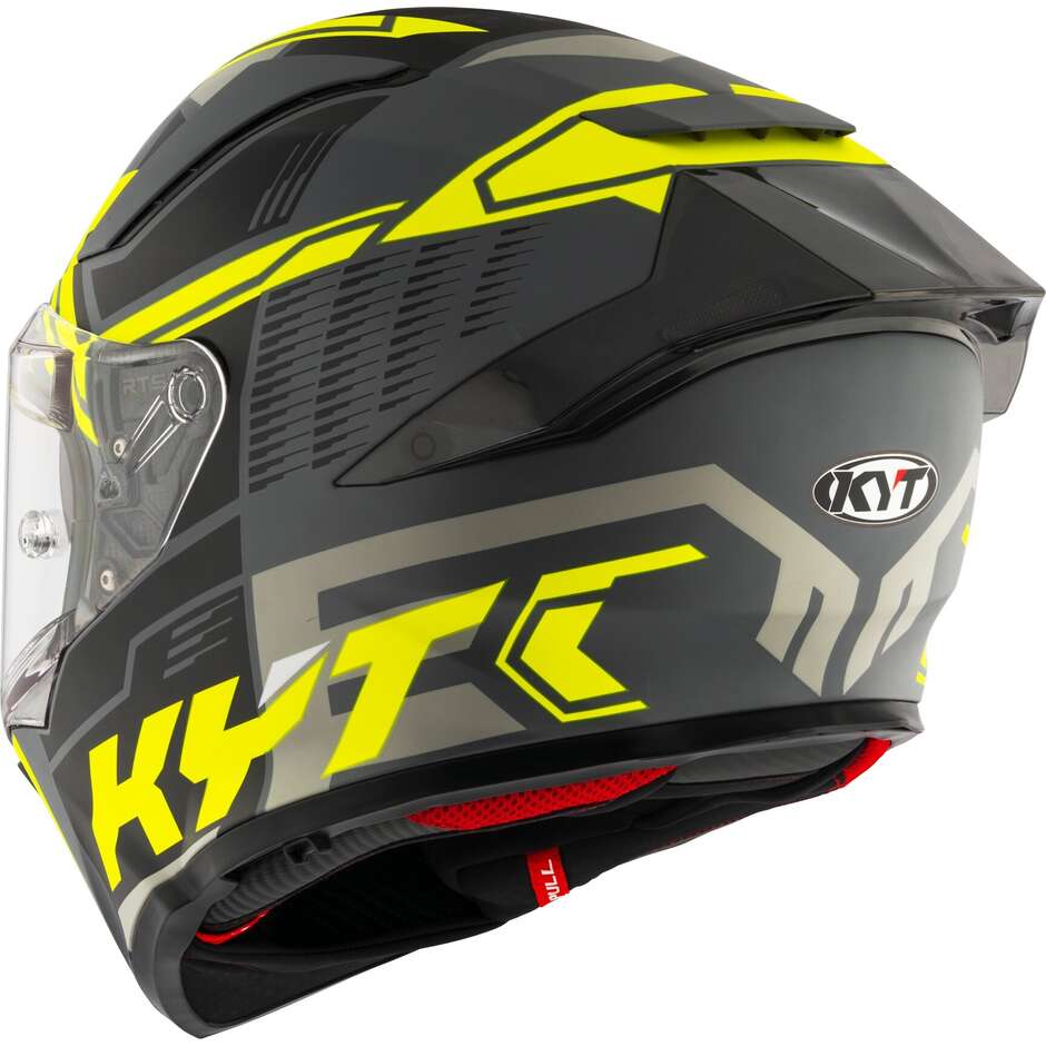 Kyt R2R OCTANE Full Face Motorcycle Helmet Matt Yellow