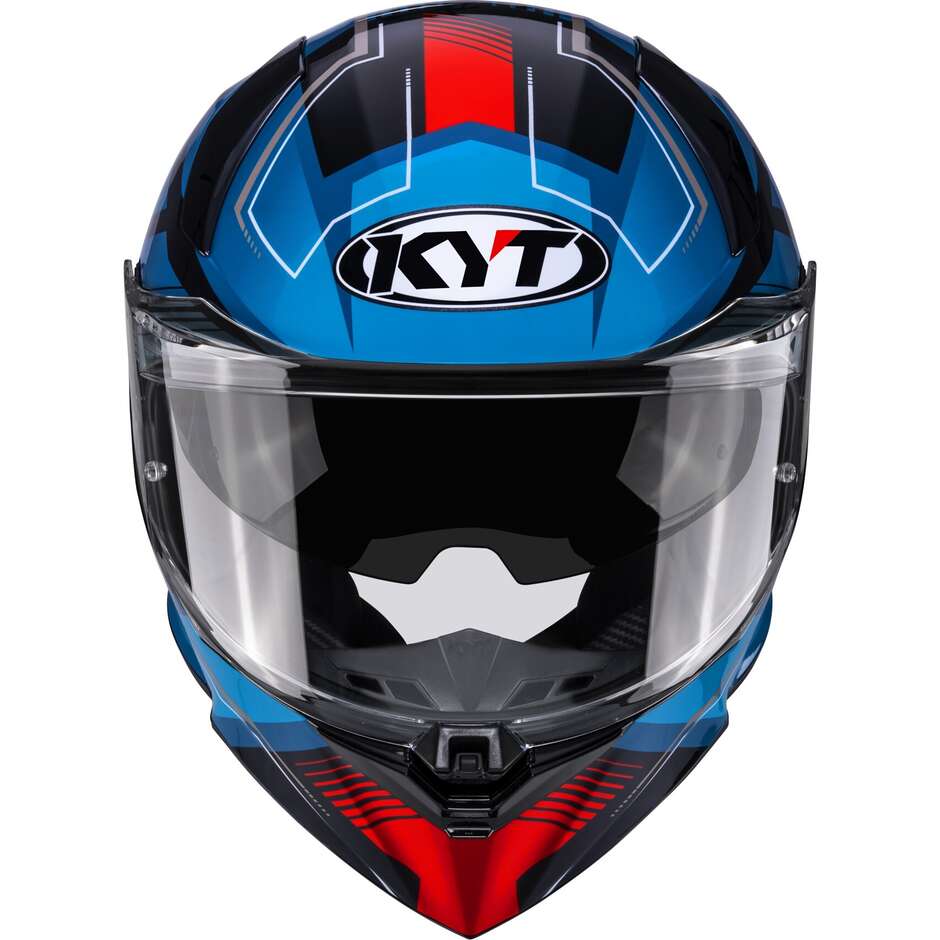 Kyt R2R PARSEC Full Face Touring Motorcycle Helmet Black Blue Red