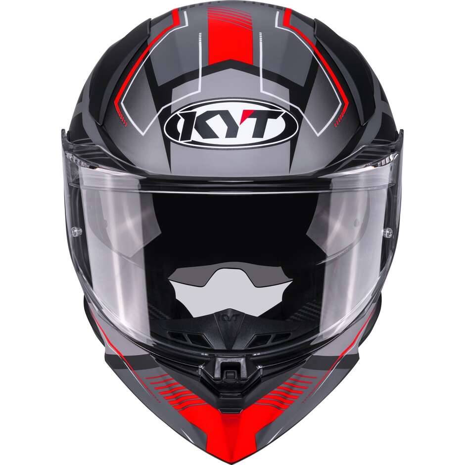 Kyt R2R PARSEC Full Face Touring Motorcycle Helmet White Red